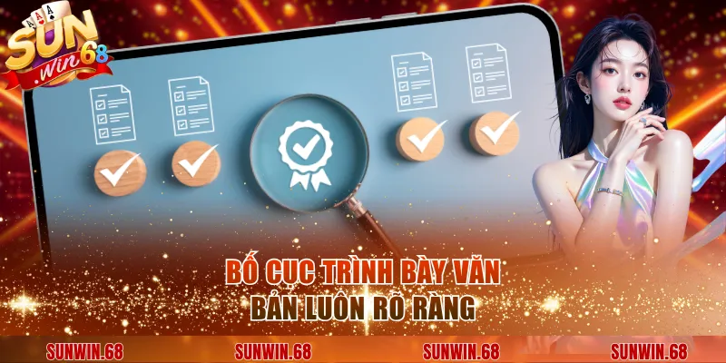 bo cuc trinh bay van ban luon ro rang Bố cục trình bày văn bản luôn rõ ràng